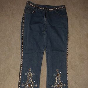 Cute beaded jeans!